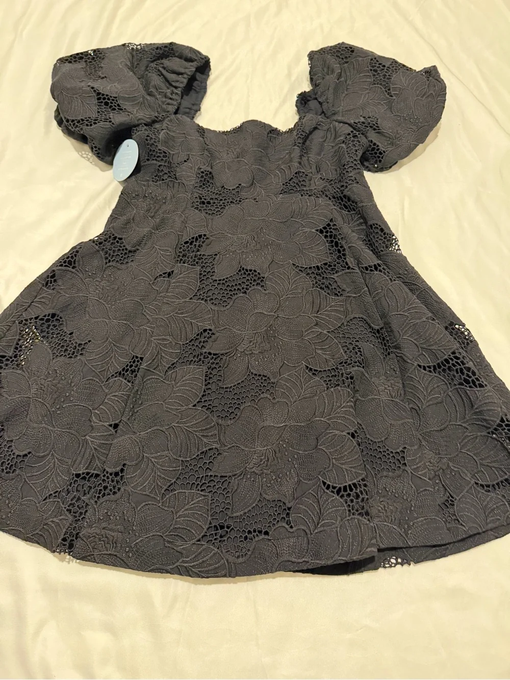 Hill House Black Lace Mini Dress, NWT, SZ Meduim - Picture 16 of 16